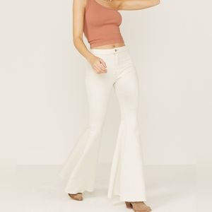 ❤️NWT FREE PEOPLE WOMEN'S HIGH RISE JUST FLOAT ON FLARE JEANS